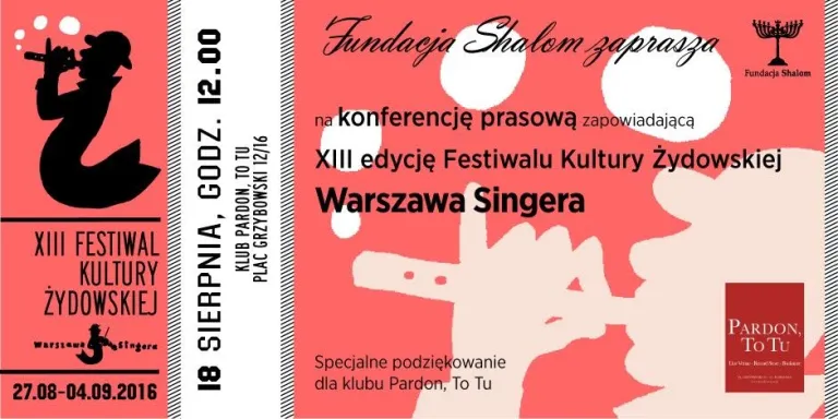 Konferencja Prasowa - Festiwal Singera!