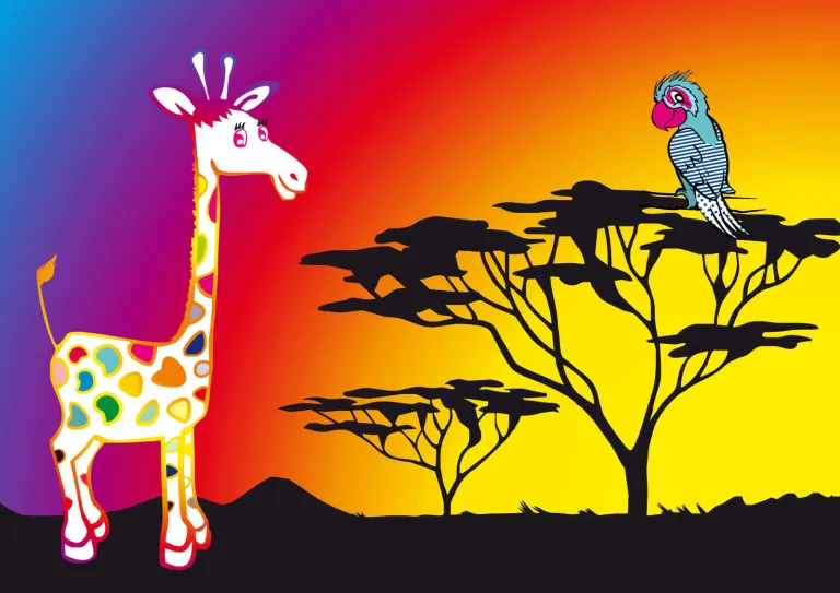 Słuchowisko: Język francuski dla dzieci w towarzystwie podróżującej żyrafy Nali