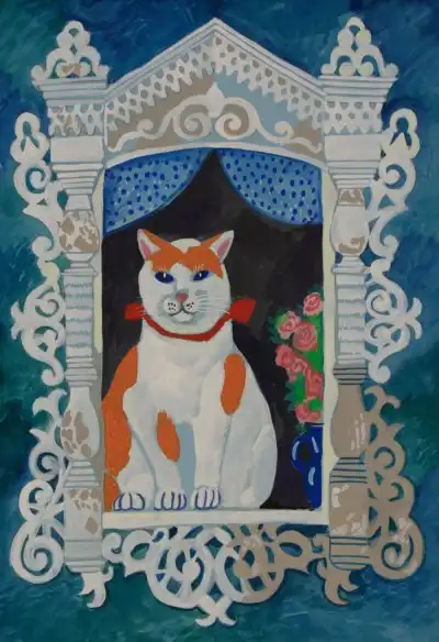 Kot, Autor: Katia Sokołowa-Zyzak