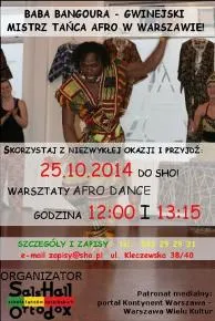 Baba Bangoura - plakat promujący wydarzenie
