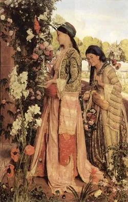 John Frederic Lewis, Lilium Auratum, 1871 City of Birmingham Art Gallery