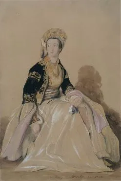 Sir David Wilkie, Mrs Elizabeth Young in Eastern Costume, 1841