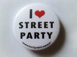 Button 'I love Street Party'